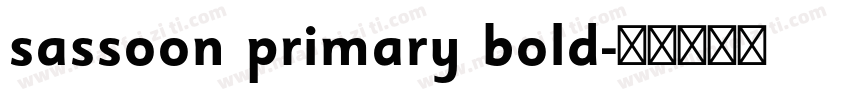 sassoon primary bold字体转换